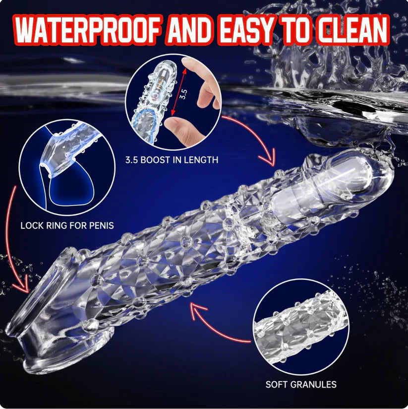 🔥 Bigger. Harder. Wilder. 🔥 💦 The Explosive Vibrating Wolf-Tooth Crystal Sleeve 💦 TRENDING